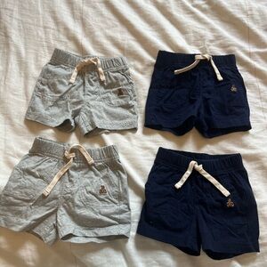 Gap Baby 4 Pairs Brannan Casual Blue Gray Drawstring Shorts
